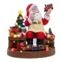 CHRISTMAS MUSICAL SANTA WITH ROTATING TRAIN WITH ADAPTOR 40X40.5X41CM