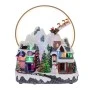 XMAS LIGHTED VILLAGE WITH ADAPTOR MUSIC AND MOVEMENT 33X30X37CM