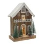 XMAS BROWN LIGHTING HOUSE 30x17x45CM W 10LED
