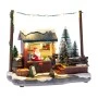 CHRISTMAS RESIN TREE SHOP WITH LED LIGHTS 18X7Χ14CM BATTERY OPPERATED