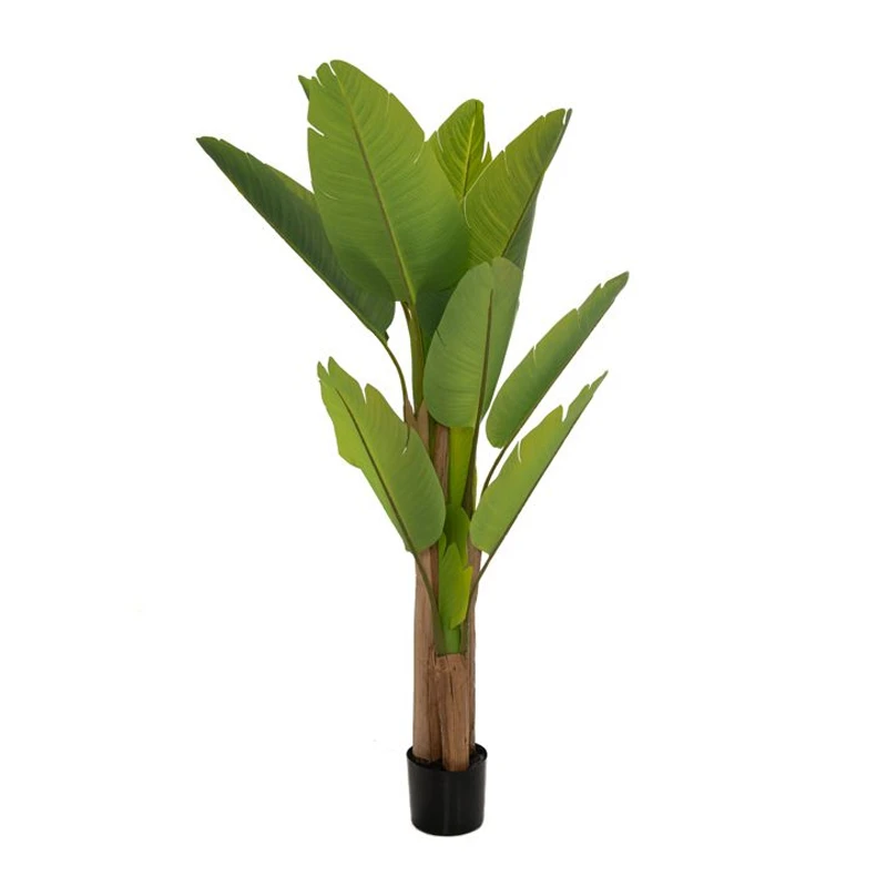 ARTIFICIAL RAVENALA PLANT WITH 13 LEAVES IN PLASTIC POT D15X150CM