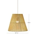 NATURAL BAMBOO CEILING LAMP D37Χ30CM