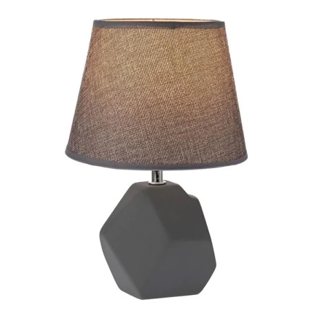 GREY CERAMIC LAMP WITH HAT D20Χ29.5CM
