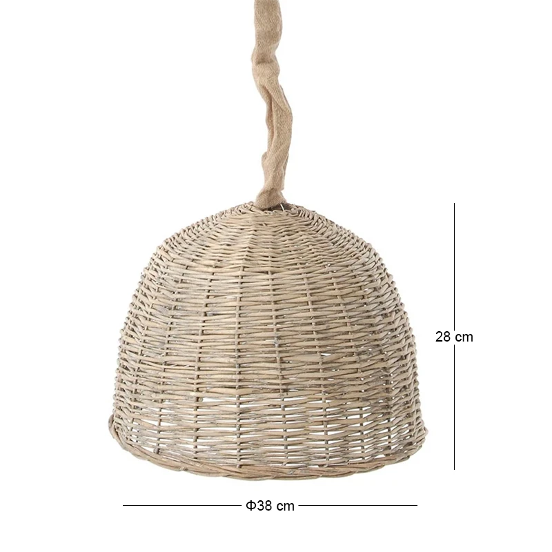 DECO GREY WILLOW CEILING LIGHT W LAMP LINE 38x28CM