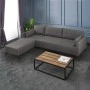 Bella Megapap fabric left corner sofa in anthracite color 275x165x85cm.