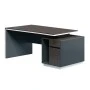 ADVANCE Desk 180x80 Dark Walnut/Grey