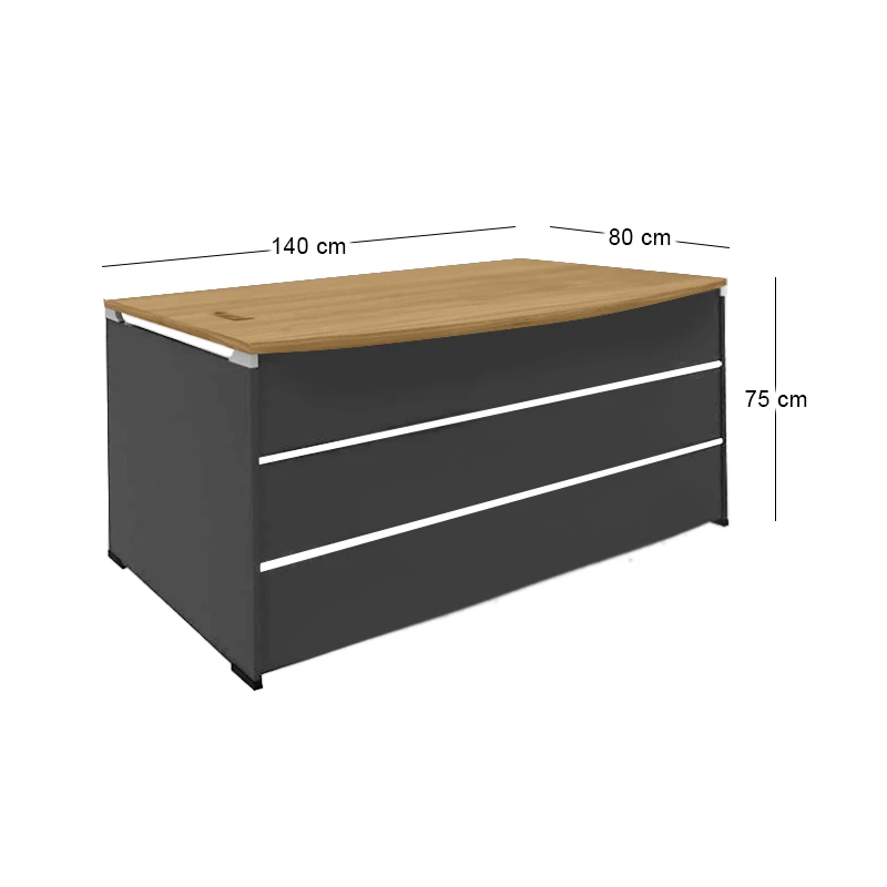 PROJECT Desk 140x80 Sonoma/Grey