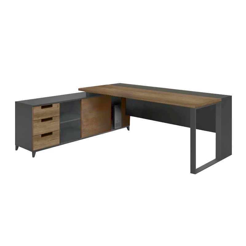 PROLINE Desk 180x160cm Wild Oak/Black
