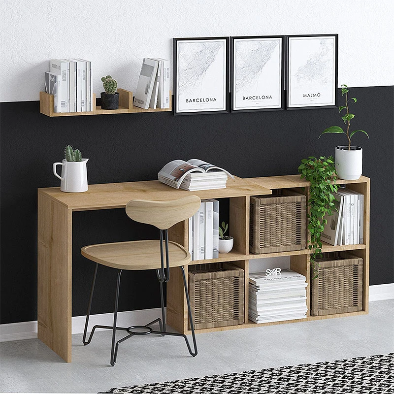 Blake Megapap melamine working desk in oak color 145x45x74cm.