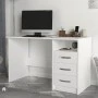 Γραφείο εργασίας Eldoris Megapap χρώμα λευκό 120x60x75εκ.