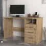 Γραφείο εργασίας Eldoris Megapap χρώμα sapphire oak 120x60x75εκ.