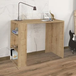 Netenia Megapap melamine desk in sapphire oak color 90x40x74cm. Netenia Megapap melamine desk in sapphire oak color 90x40x74cm.
