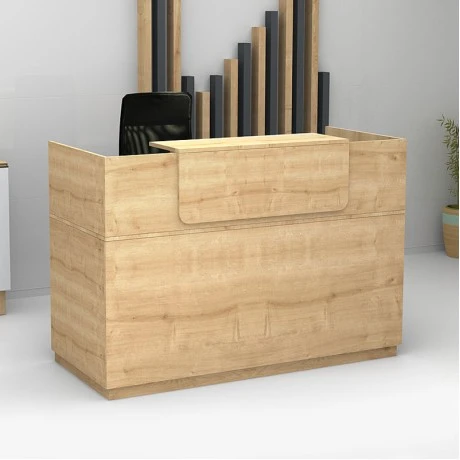 Lemmon Megapap melamine reception office in sonoma color 160x70x110cm.