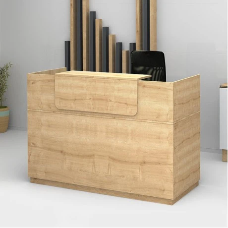 Lemmon Megapap melamine reception office in sonoma color 200x70x110cm.