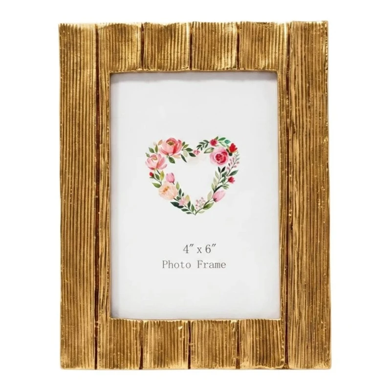 GOLD RESIN PHOTO FRAME 10X15CM