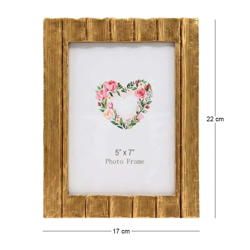 GOLD RESIN PHOTO FRAME 13X18CM