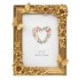 GOLD RESIN EMBOSSED BUTTERFLY PHOTO FRAME 13X18CM