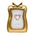 GOLD RESIN BOW PHOTO FRAME 10X15CM