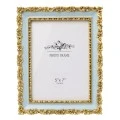 GOLD  MINT GREEN EMBOSSED RESIN PHOTO FRAME 13X18CM