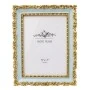 GOLD  MINT GREEN EMBOSSED RESIN PHOTO FRAME 13X18CM