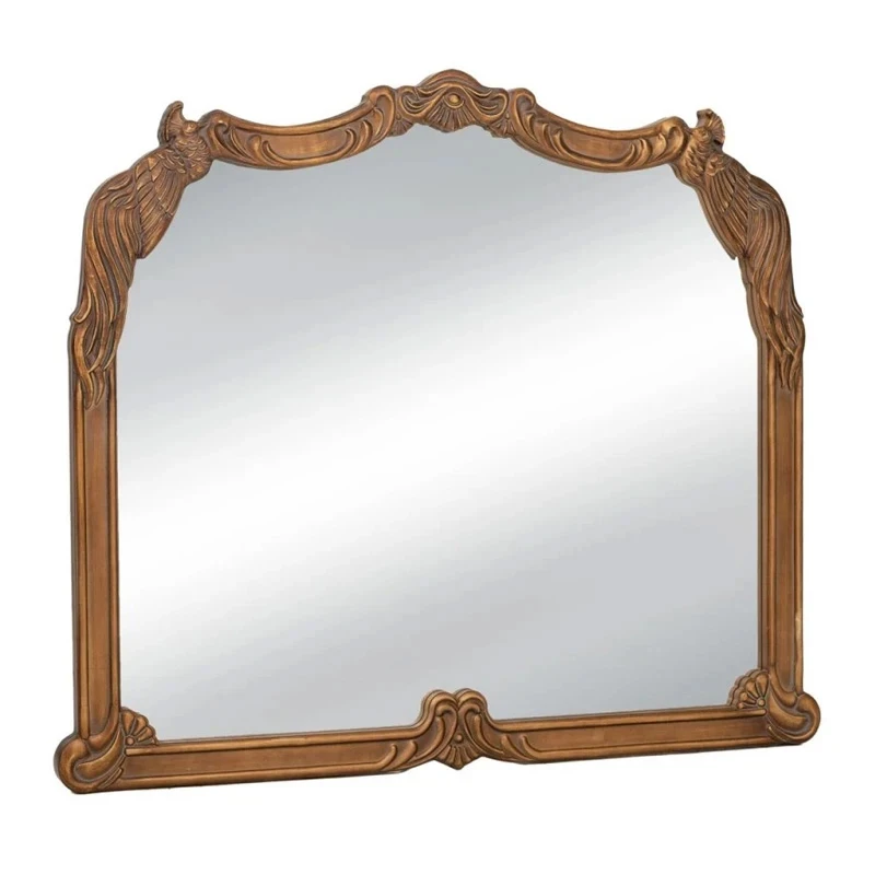 GOLD VINTAGE WALL MIRROR 102X88CM