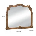 GOLD VINTAGE WALL MIRROR 102X88CM