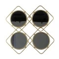 ROUND GOLD METAL MIRROR 60x60x3cm