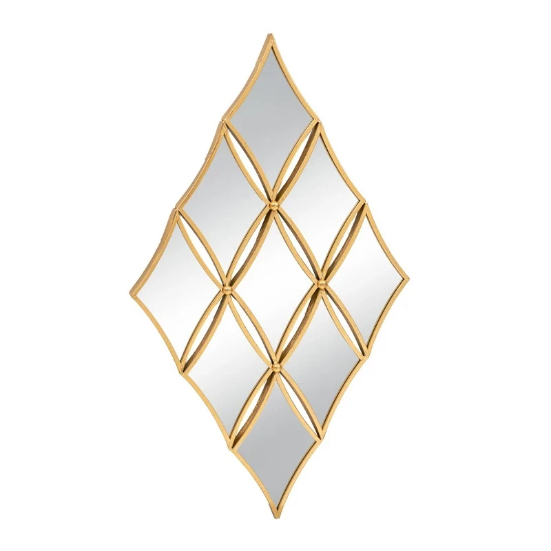 GOLD METAL FRAME WALL MIRROR 58X95 CM