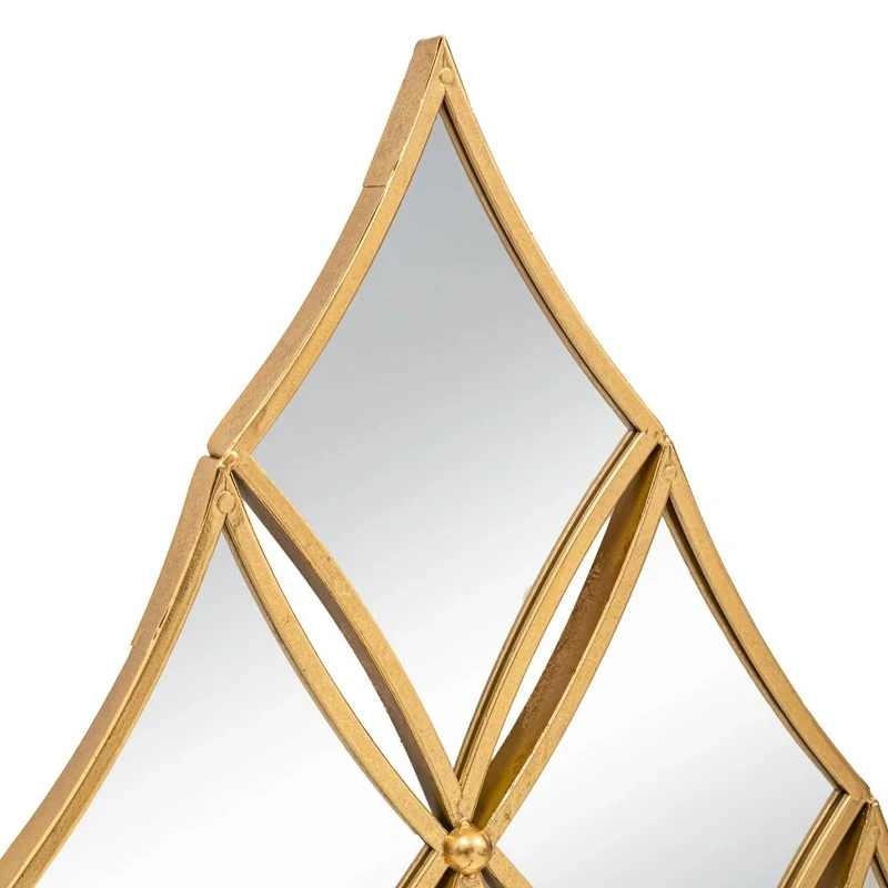 GOLD METAL FRAME WALL MIRROR 58X95 CM