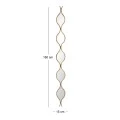 DECO GOLD METAL WALL MIRROR 15X2,5X160CM