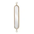 DECO GOLD METAL WALL MIRROR 20X4X120CM