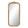GOLD METAL WALL MIRROR 61X3,5X123CM
