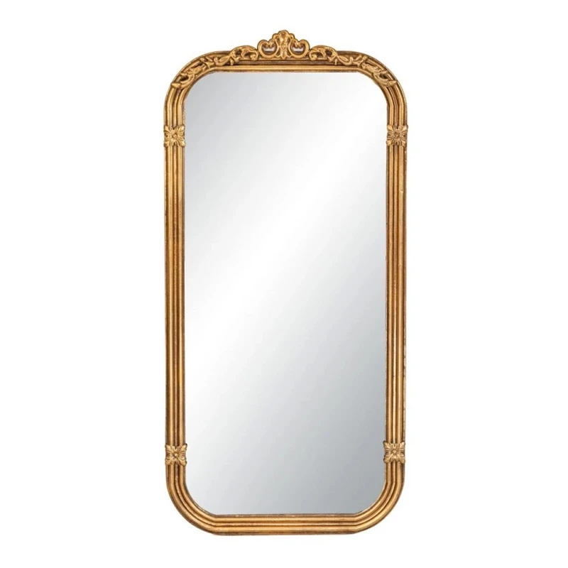 GOLD METAL WALL MIRROR 61X3,5X123CM