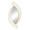 GOLD METAL WALL MIRROR TEAR DROP SHAPE 53X2X116CM