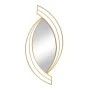 GOLD METAL WALL MIRROR TEAR DROP SHAPE 53X2X116CM