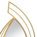 GOLD METAL WALL MIRROR TEAR DROP SHAPE 53X2X116CM