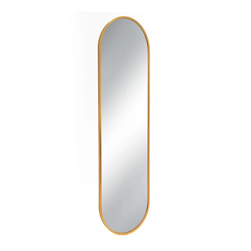 GOLD METAL WALL MIRROR 30X3X100CM