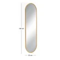 GOLD METAL WALL MIRROR 30X3X100CM