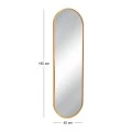 GOLD METAL WALL MIRROR 40X3X160CM