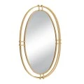 GOLD METAL OVAL WALL MIRROR 52X5X87CM