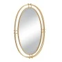 GOLD METAL OVAL WALL MIRROR 52X5X87CM