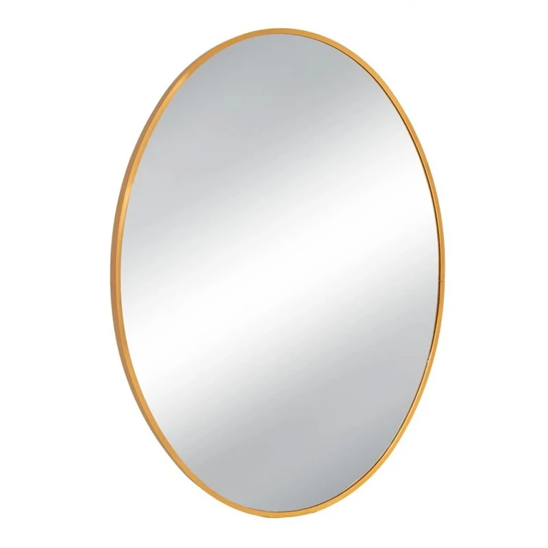 GOLD METAL OVAL WALL MIRROR 60X3X80CM