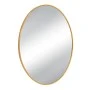 GOLD METAL OVAL WALL MIRROR 60X3X80CM