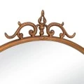 GOLD METAL WALL MIRROR 60X69CM
