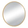 GOLD METAL ROUND WALL MIRROR D60CM