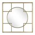 GOLD METAL SQUARE MIRROR 60X60X2CM
