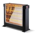 KUMTEL KS-2760 2200W electric quartz heater with 4 lamps in black color 77x26x58cm.