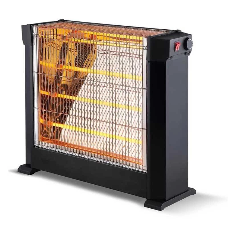 KUMTEL KS-2760 2200W electric quartz heater with 4 lamps in black color 77x26x58cm.