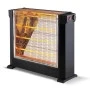 KUMTEL KS-2760 2200W electric quartz heater with 4 lamps in black color 60x21x51cm.