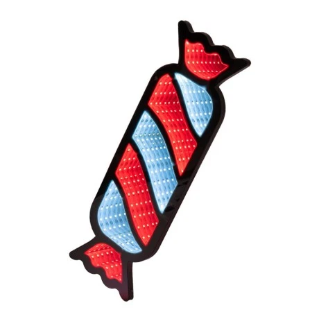 40CM INFINITY HANGING CANDY  DOUBLE FACE ILUMINATED FROM BOTH SIDES WITH EUROPEAN PLUG